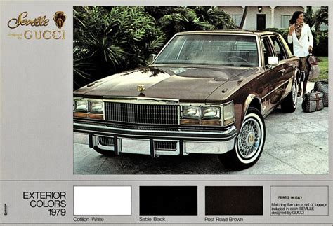 cadillac gucci edition|1979 Cadillac seville by Gucci.